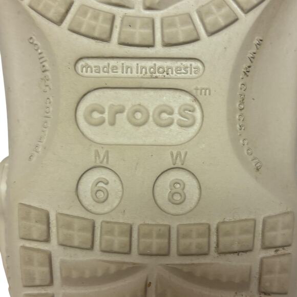 Preloved Crocs Baya Clog Lightweight Casual Size Mens 6, Womens 8 Cobblestone - Picture 7 of 7